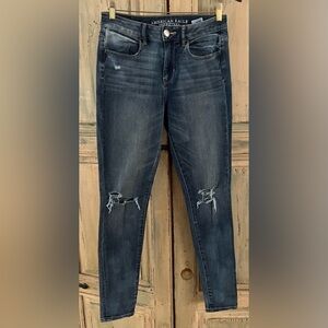 Pre owned American Eagle Outfitters Hi Rise Super Stretch Jeggings size 4
